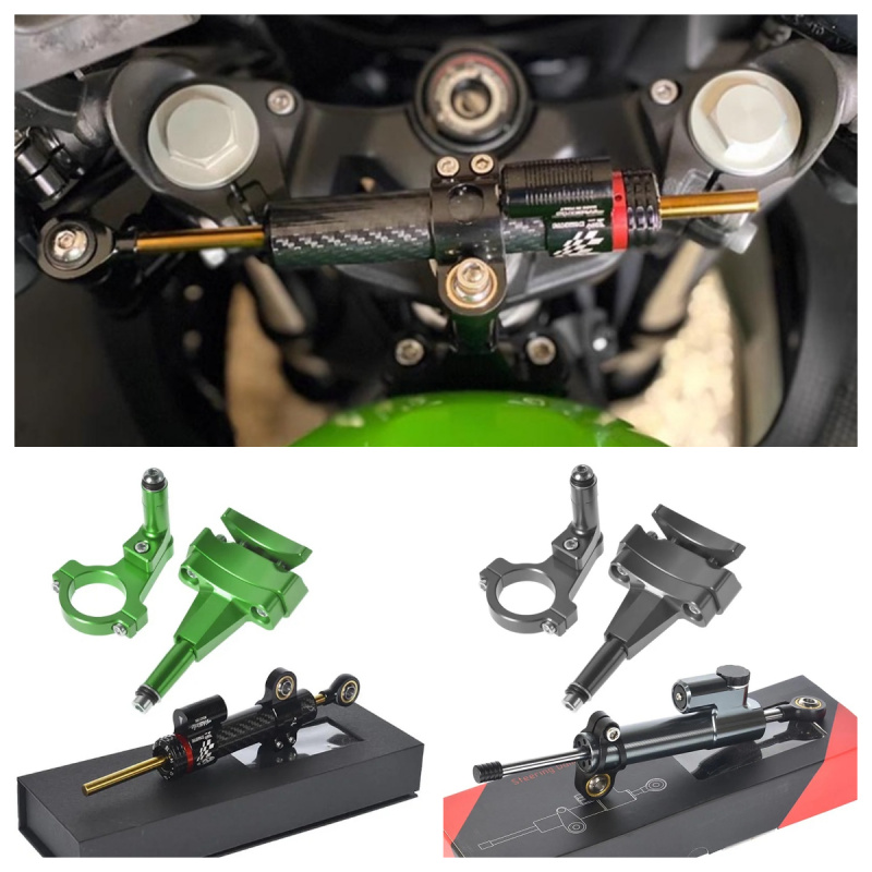 لكاواساكي 500 2024-دراجة نارية - مراجعة Steering Damper Stabilizer Kit Cnc وسعره