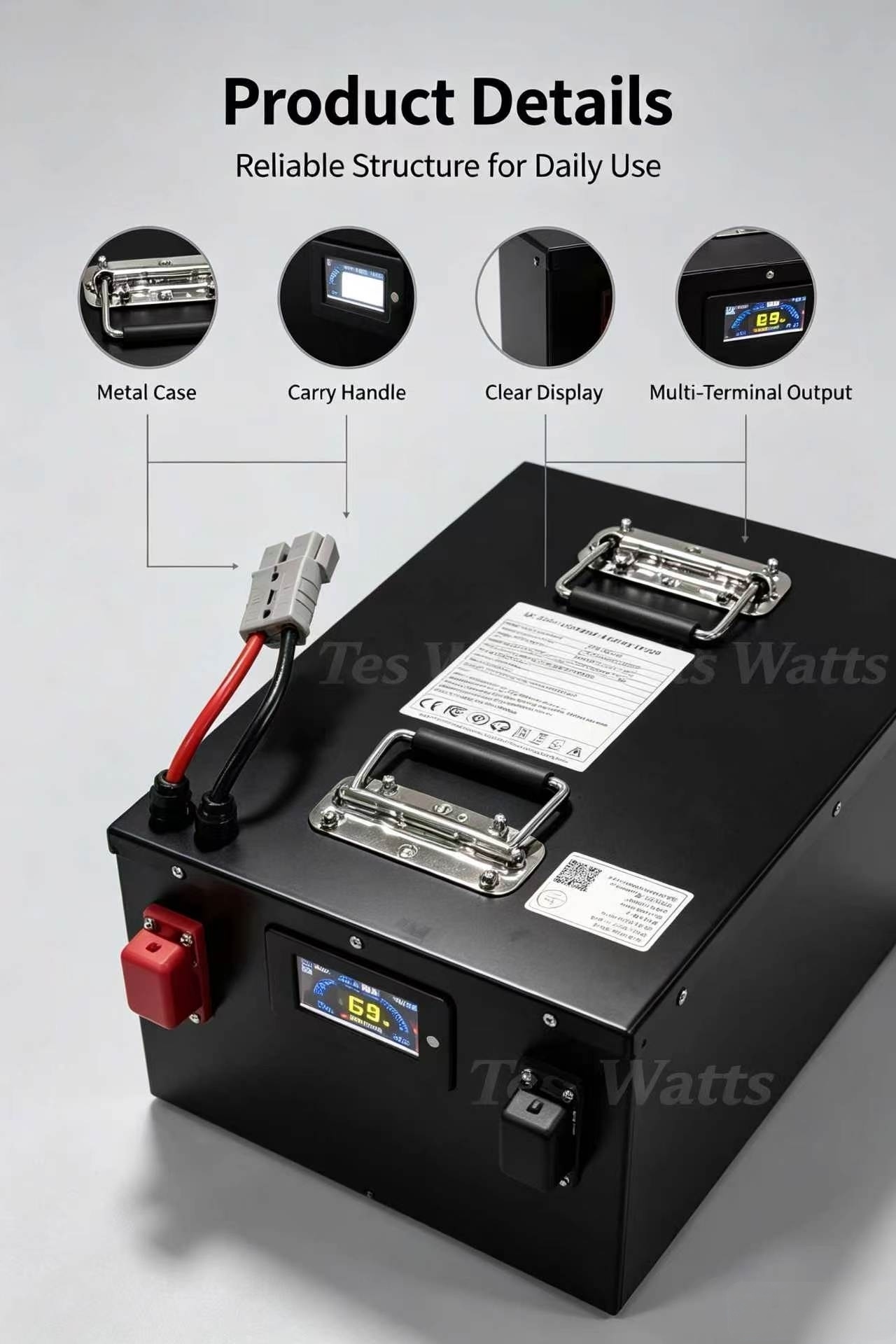 بطارية ليثيوم فوسفات الحديد 72 - مراجعة 72V 30Ah Lifepo4 Battery Pack وسعره