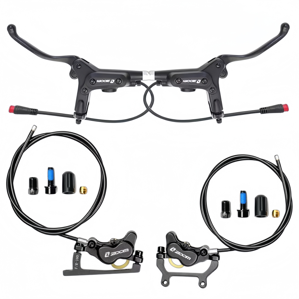 مجموعة فرامل هيدروليكية ZOOM H - مراجعة Zoom Hydraulic Brake 4 Piston E-Scooter وسعره
